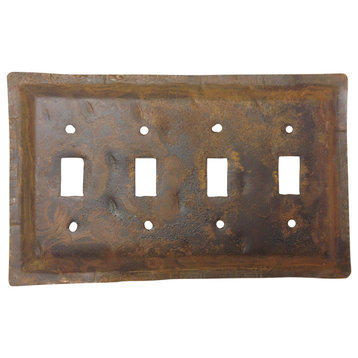 Rustic Tin Switch Plates/Switchplates/Outlet Covers/Plate Covers, Rounded Corner