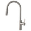 STYLISH Kitchen Sink Faucet Single Handle Pull Down Dual Mode Stainless Steel