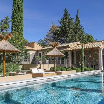 Poolside Paver's & Garden Elements