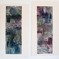 Composition l & ll - Mixed Media Art