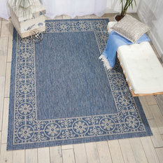 50 Most Por Outdoor Rugs For 2018 Houzz Residence Merida Indoor Outdoor Rug Blue 5 3 X7