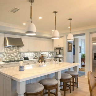 75 Beautiful Kitchen With Louvered Cabinets And Stainless Steel