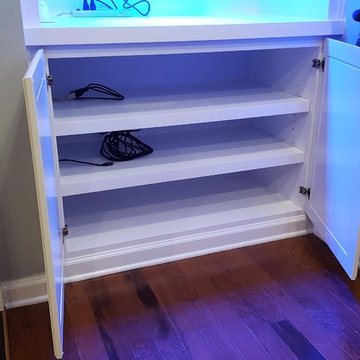 Fishtank and Home Altar Fireplace Built-ins