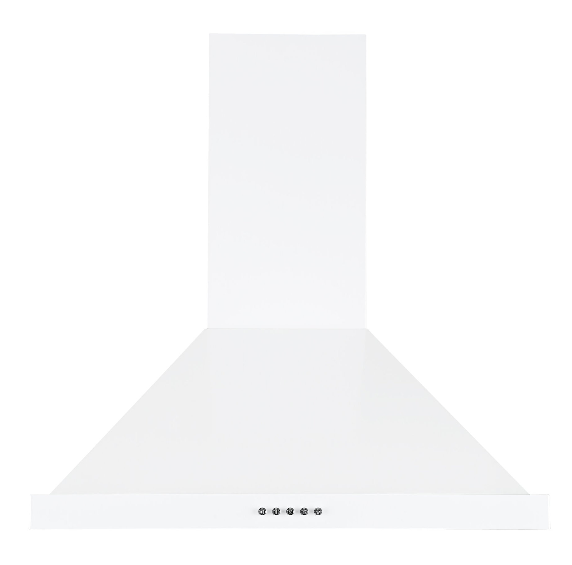Ancona 24" 280 CFM Convertible Wall Pyramid Range Hood, White