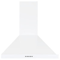 Ancona 24" 280 CFM Convertible Wall Pyramid Range Hood, White
