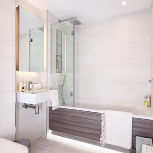 Badezimmer mit Edelstahl-Waschbecken/Waschtisch Ideen, Design & Bilder