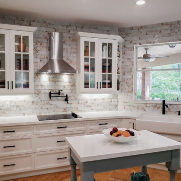 Kitchen Wall View with Work Station