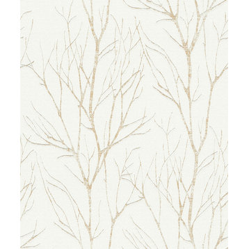 Diani Gold Metallic Tree Wallpaper Bolt