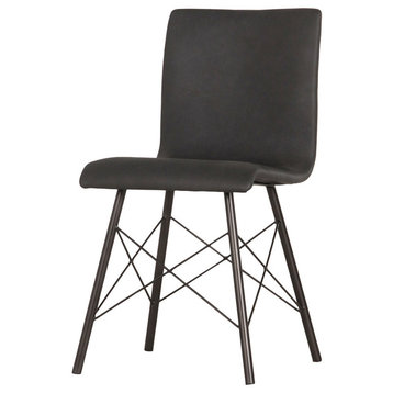 Irondale Diaw Dining Chair, Distressed Black