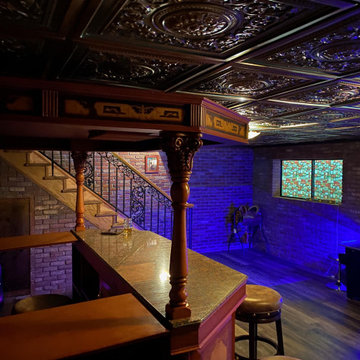 Traditional English Pub Bar with Canopy