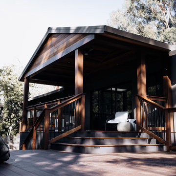 Multi-Level Ipe Deck with Covered Lounge | Bay Area Outdoor Living