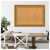 Framed Natural Cork Board, 42x30, Parlor Gold Framed Organization Boards