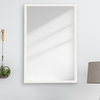 Ellis Framed Wall Mirror, White, 28"x24"
