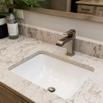 Bath Remodel Adds Texture, Color and Storage