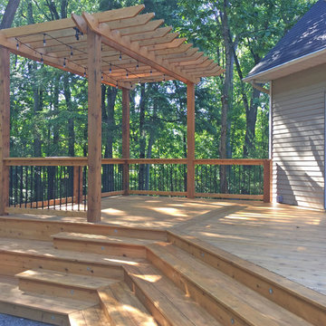 Western Red Cedar Deck With Pergola