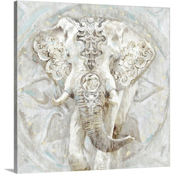 "Ivory Elephant I" Canvas Art, 20"x20"x1.25"