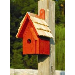 Classic Bird House - Redwood - Birdhouses