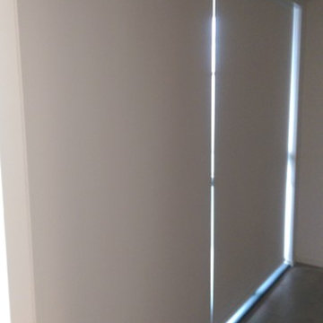 Blackout roller shades in a Toronto Liberty Village condo