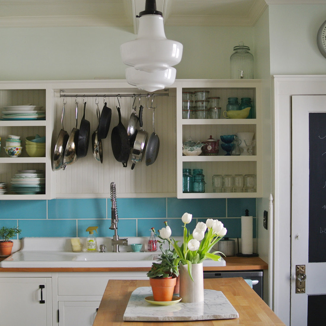 Calm Cool Kitchen Makeover