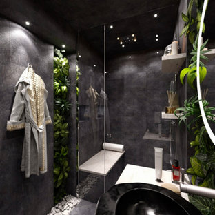 Idées déco pour une salle de bain exotique.