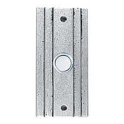 HawkHillHardware - Classic Bell Plate With Button, Wrought Iron - Doorbells And Chimes