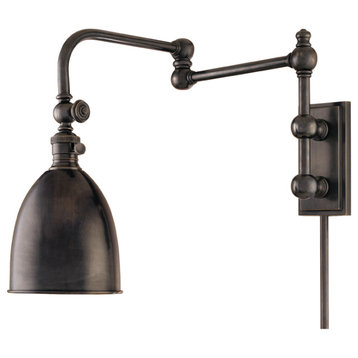 Hudson Valley 771-Ob, 1 Light Wall Sconce With Plug