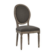 Madonna Hand-Carved Solid Oak Side Chair, Set of 2