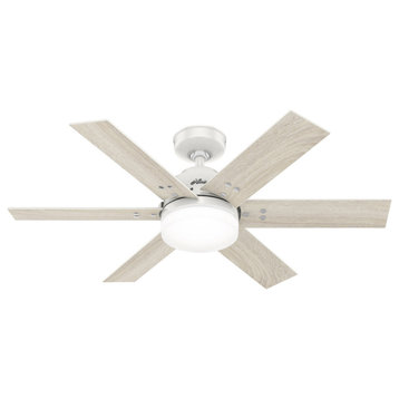 Pacer 2 Light 44 in. Indoor Ceiling Fan, Fresh White
