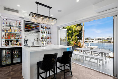 Contemporary home bar in Townsville.