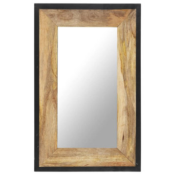 vidaXL Mirror Decorative Bathroom Hallway Mirror Wall Mirror Solid Mango Wood