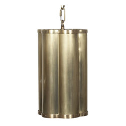 Worlds Away Lindsey Clover Pendant, Antique Brass - Pendant Lighting