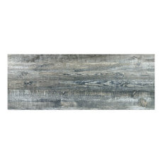 Ryan 18"x46" Porcelain Wood Look Tile, Blue