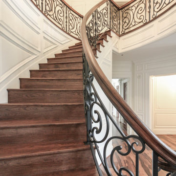 Project #74 | Circular Staircase with Hand-Forged Metal Panels