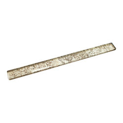 1x12 Glossy White and Gold Deco Subway Glass Mosaic Tiles - Home Accessories & Decor
