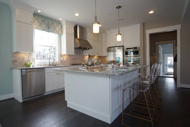 Design ideas for a transitional kitchen in Baltimore.