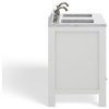 The Kennedy Bathroom Vanity, Double Sink, 48", White, Freestanding