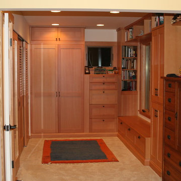 Remodeled dressing room portion of a whole-house remodel