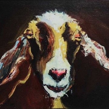 "Goat" Stretched Canvas