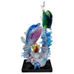 Dale Tiffany - Dale Tiffany AS19253 Coral Reef, 21" Handcrafted Art Glass Sculpture, Black - Our delightful Coral Reef Sculpture brings a touchCoral Reef 21 Inch H Black *UL Approved: YES Energy Star Qualified: n/a ADA Certified: n/a  *Number of Lights:   *Bulb Included:No *Bulb Type:No *Finish Type:Black