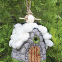 Cotswold Cottage Felt Birdhouse - Birdhouses