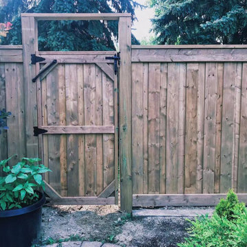 PT Brown Full Privacy Fence in Mississauga