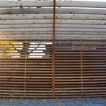 Leaside Modern Backyard Statement with Custom Structures