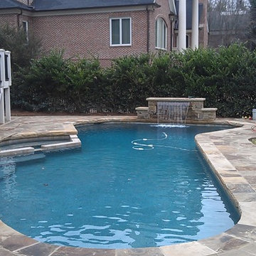 Atlanta Metro Custom Pool Renovations - Blue Granite PebbleSheen
