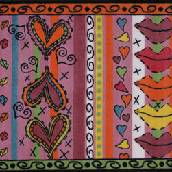 LA Rug Inc - Sassy Rug, Multi-Color, 39"x58" - Kids Rugs