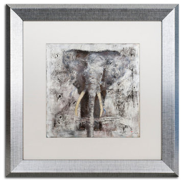 Joarez 'Wild Life' Framed Art, Silver Frame, 16"x16", White Matte