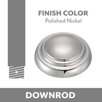 Minka-Aire 36" Ceiling Fan Downrod in Polished Nickel