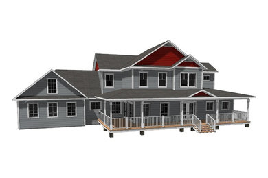 Example of an arts and crafts exterior home design in Jacksonville