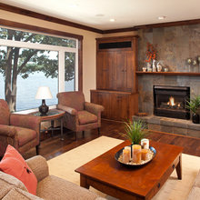 Stone fireplaces