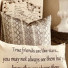 True Friends Great Women Quote Ivory Double Sided Friendship Pillow