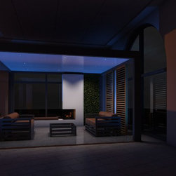Modern terrace cover for backyard - Awnings